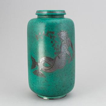 Wilhelm Kåge, a stoneware "Argenta" vase.