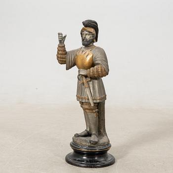 Decorative sculpture Knight in armour circa 1900.