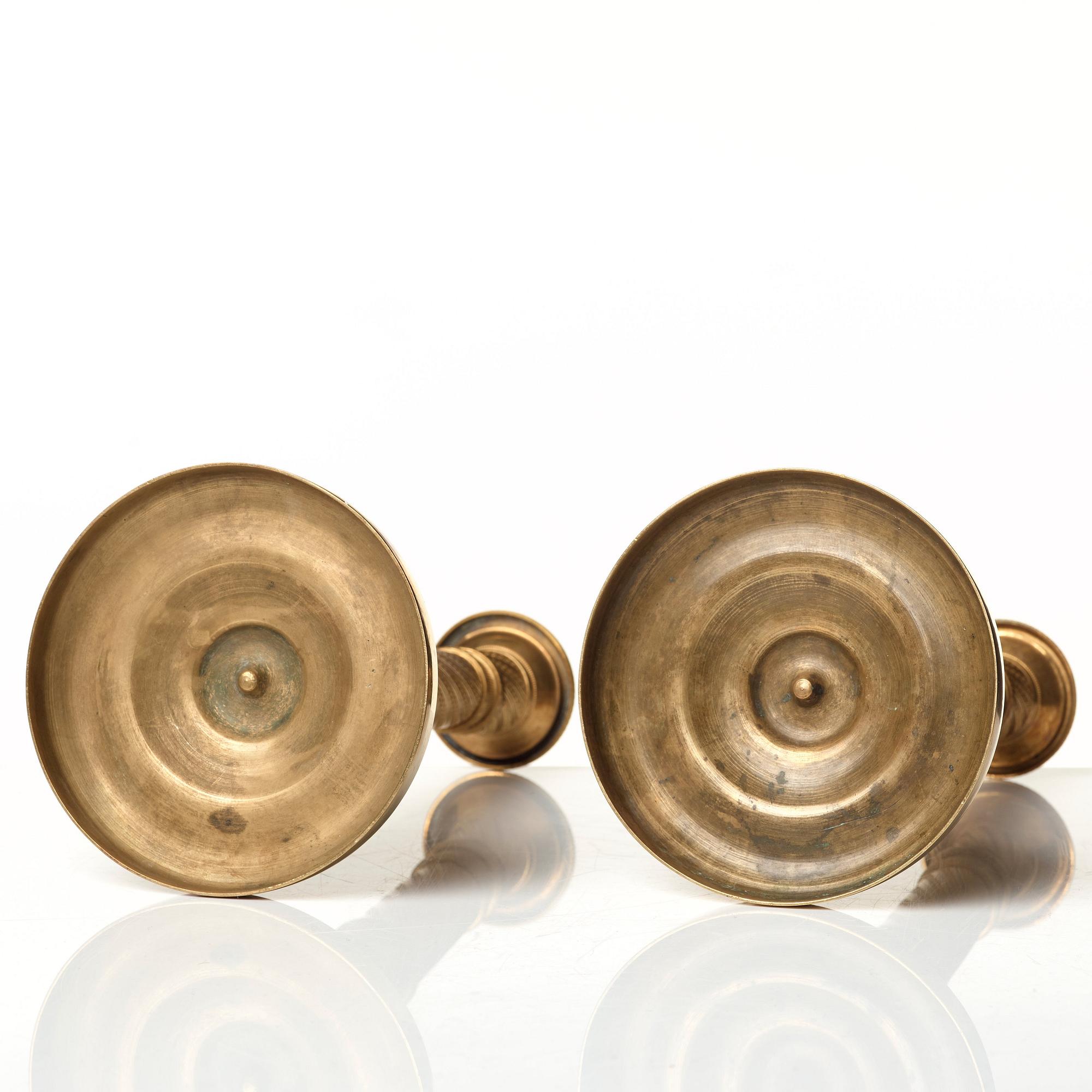 A pair of Empire candlesticks.