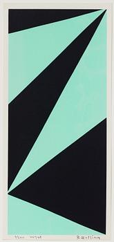 Olle Baertling, silkscreen in colours, 1959-68, signed 3/300.