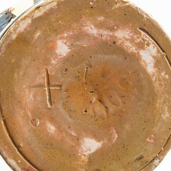 Vases 4 pcs Annashaab ceramic factory Denmark 1910s/1920s glazed pottery.