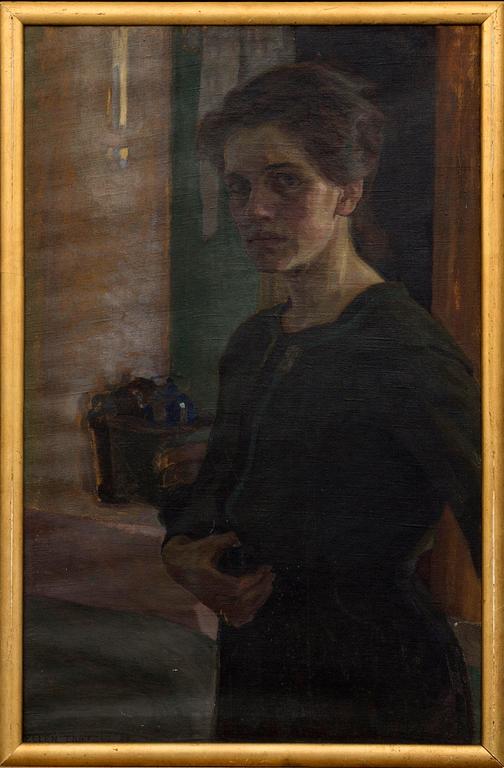 ELLEN TROTZIG, oil on canvas, signed.