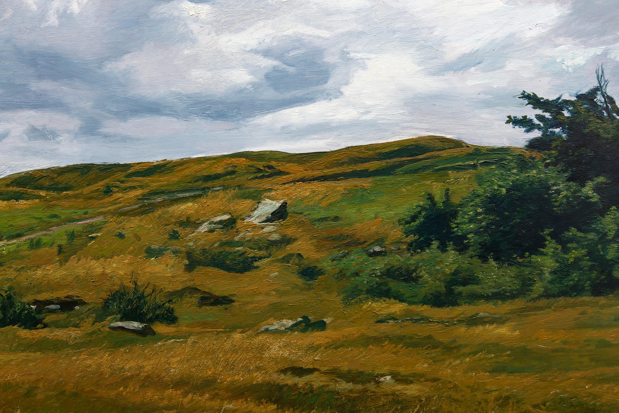 Gerhard Nordström, olja på pannå, signerad.