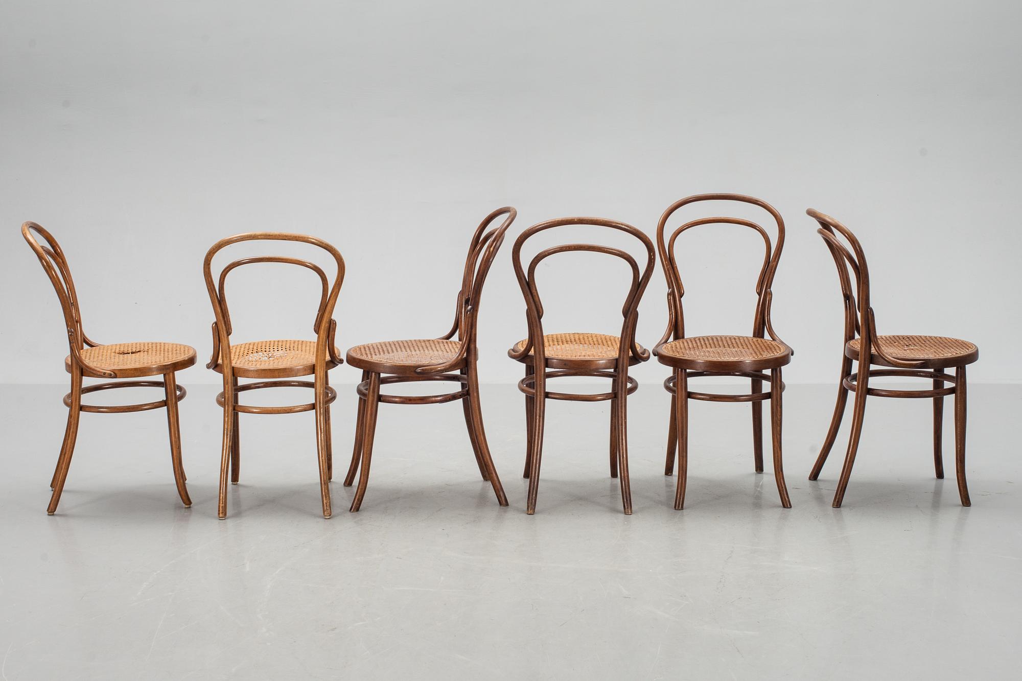 STOLAR, 6 st, Thonettyp, 1900-talets första hälft.