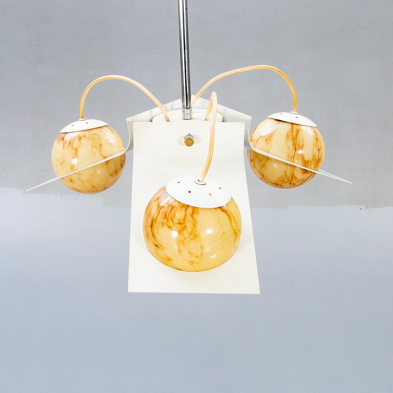 Ceiling lamp, Brevettato, Italy, 1970s.