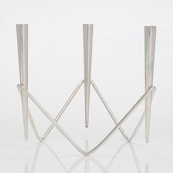 Eigil Jensen, ljusstake, sterlingsilver, för Anton Michelsen, Danmark 1960.