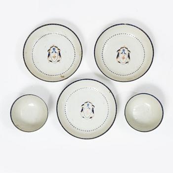 A collection of export porcelain, China, Qing dynasty, 18th century.