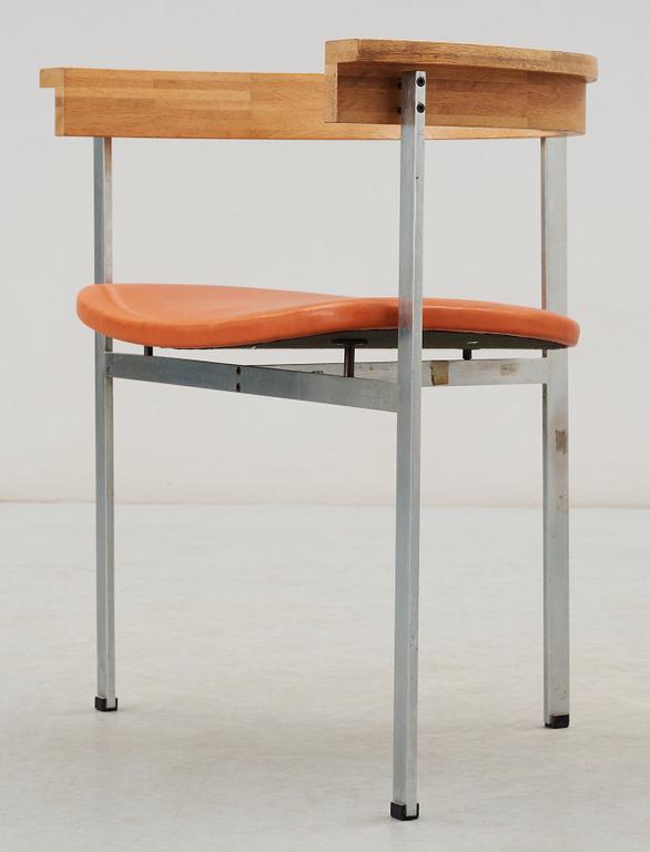 A Poul Kjaerholm 'PK-11' armchair, for E Kold Christensen, Denmark, maker's mark in the steel.