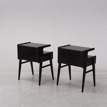 A pair of bedside tables, second half of the 20th century.