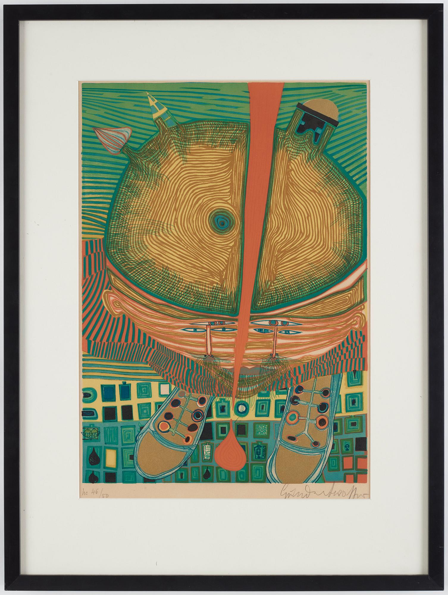 Friedensreich Hundertwasser, "Der Knabe mit den grünen Haaren".
