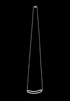 COLLIER, 18K vitguld, diamanter. Vikt ca 4 g.