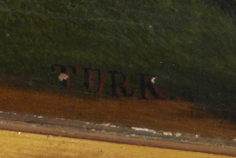 OKÄND KONSTNÄR, olja på duk. 1800-tal. "Turk".