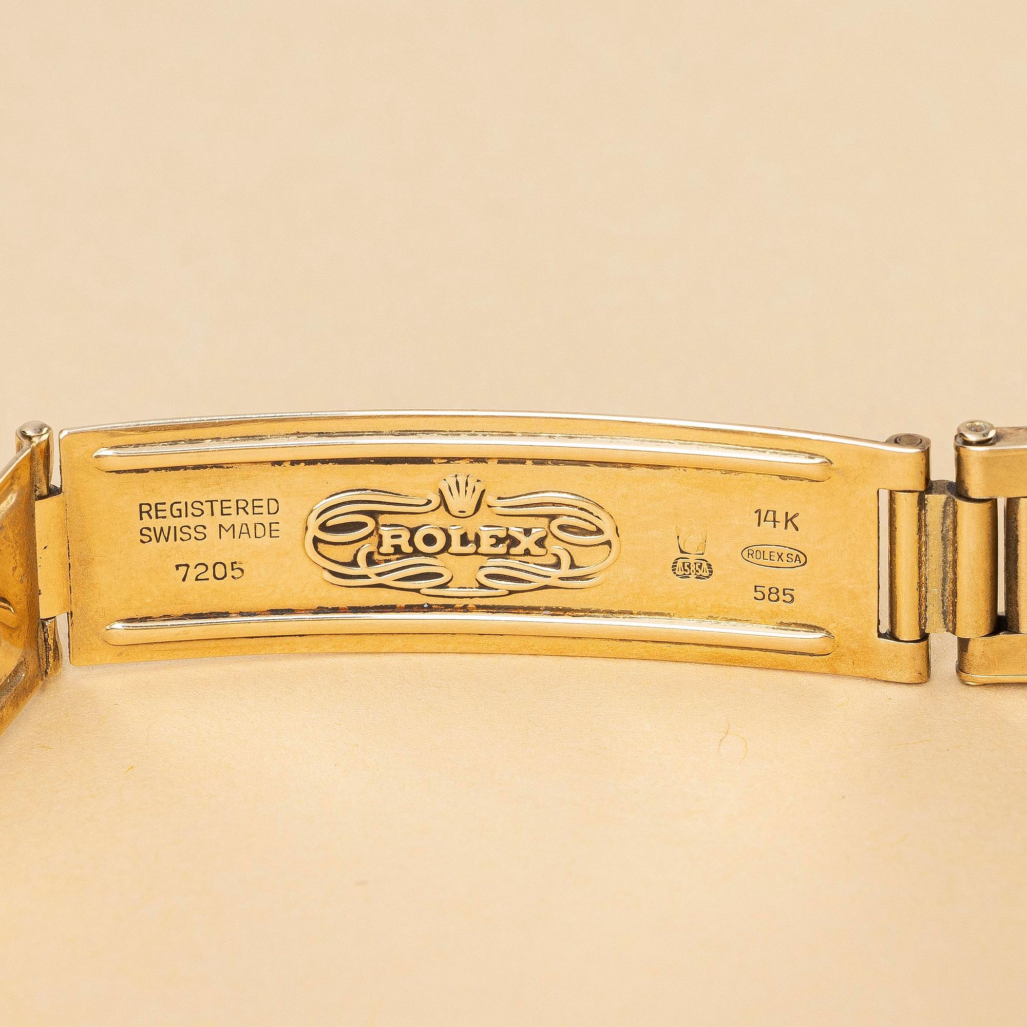 Rolex, Date, "7205 riveted bracelet", ca 1974.