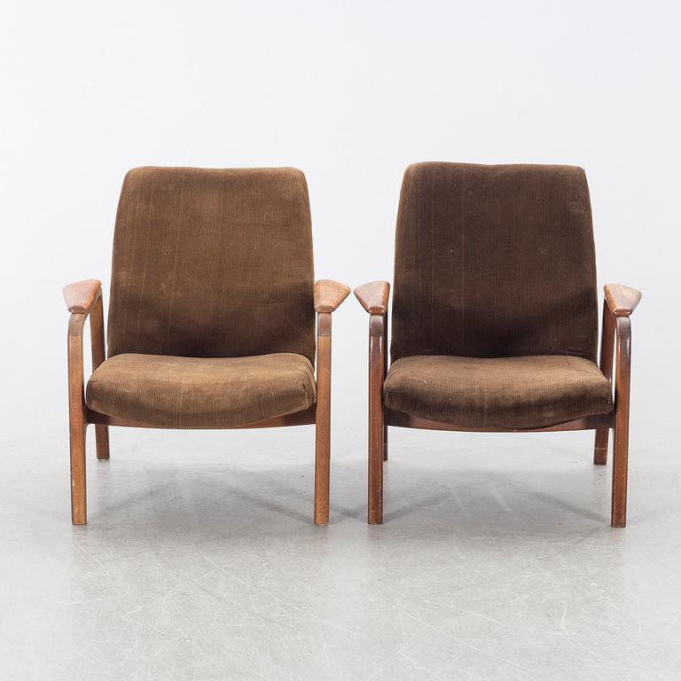 A pair of ARMCHAIRS, mid/first half of the 20th century.