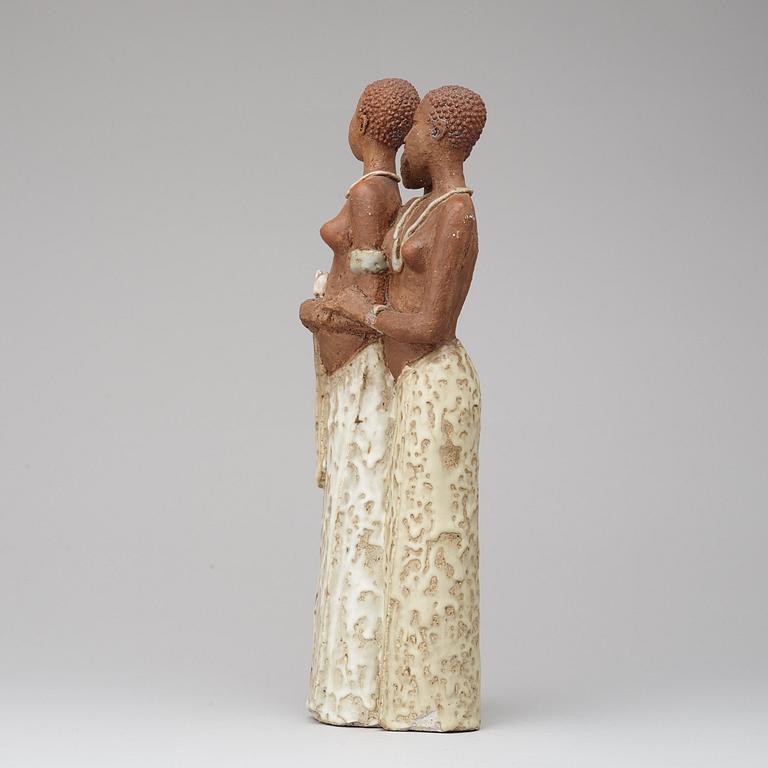 A Michael Schilkin stoneware sculpture, Arabia 1940's-50's.