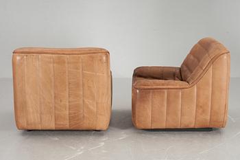 FÅTÖLJER, ett par, De Sede, Schweiz, 1970-tal.