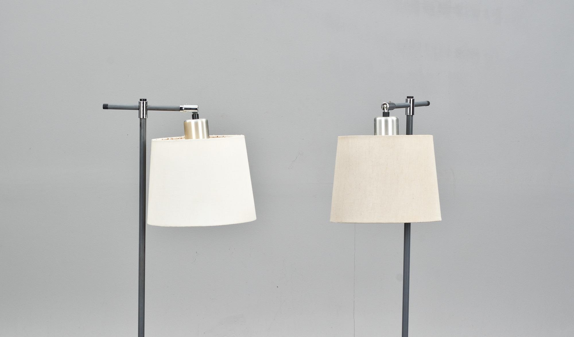 GOLVLAMPOR, ett par, design Jo Hammerborg, Fog & Mörup, Danmark.
