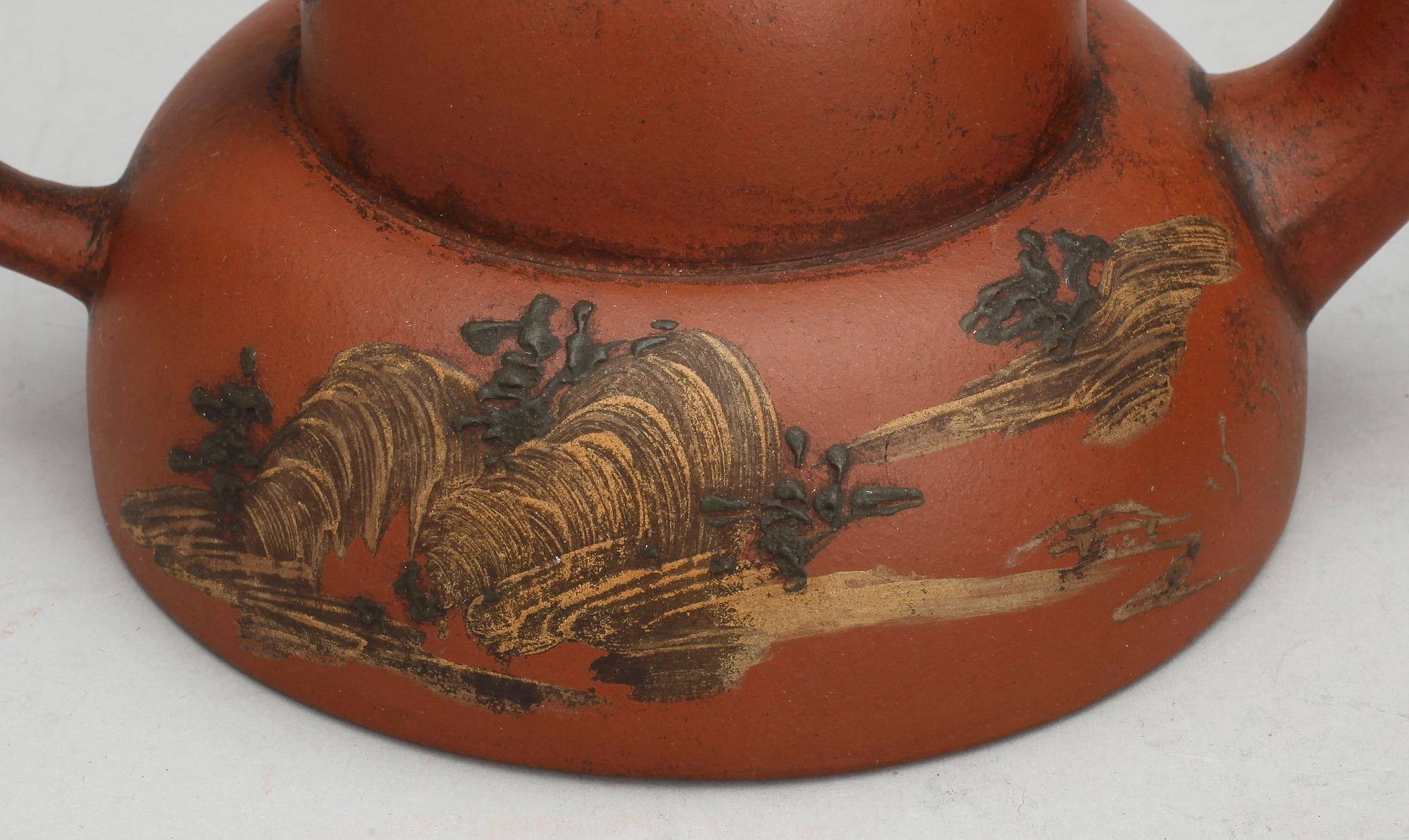 TEKANNOR, 2 st terracotta, Kina, 1900-tal.
