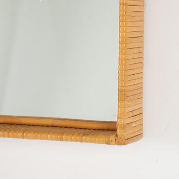 Mirror, rattan, 1950s/60s.