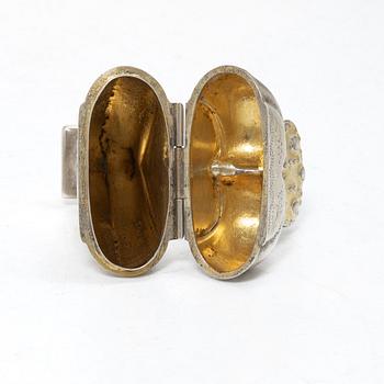 Scent box, silver, possibly mark of Elling Olai Johansen, Stavanger, Norway, 19th century.