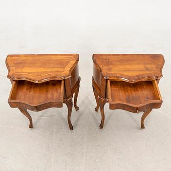 Pair of bedside tables, early 20th century.