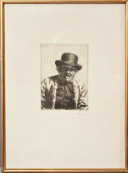 ANDERS ZORN, etsning, sign.