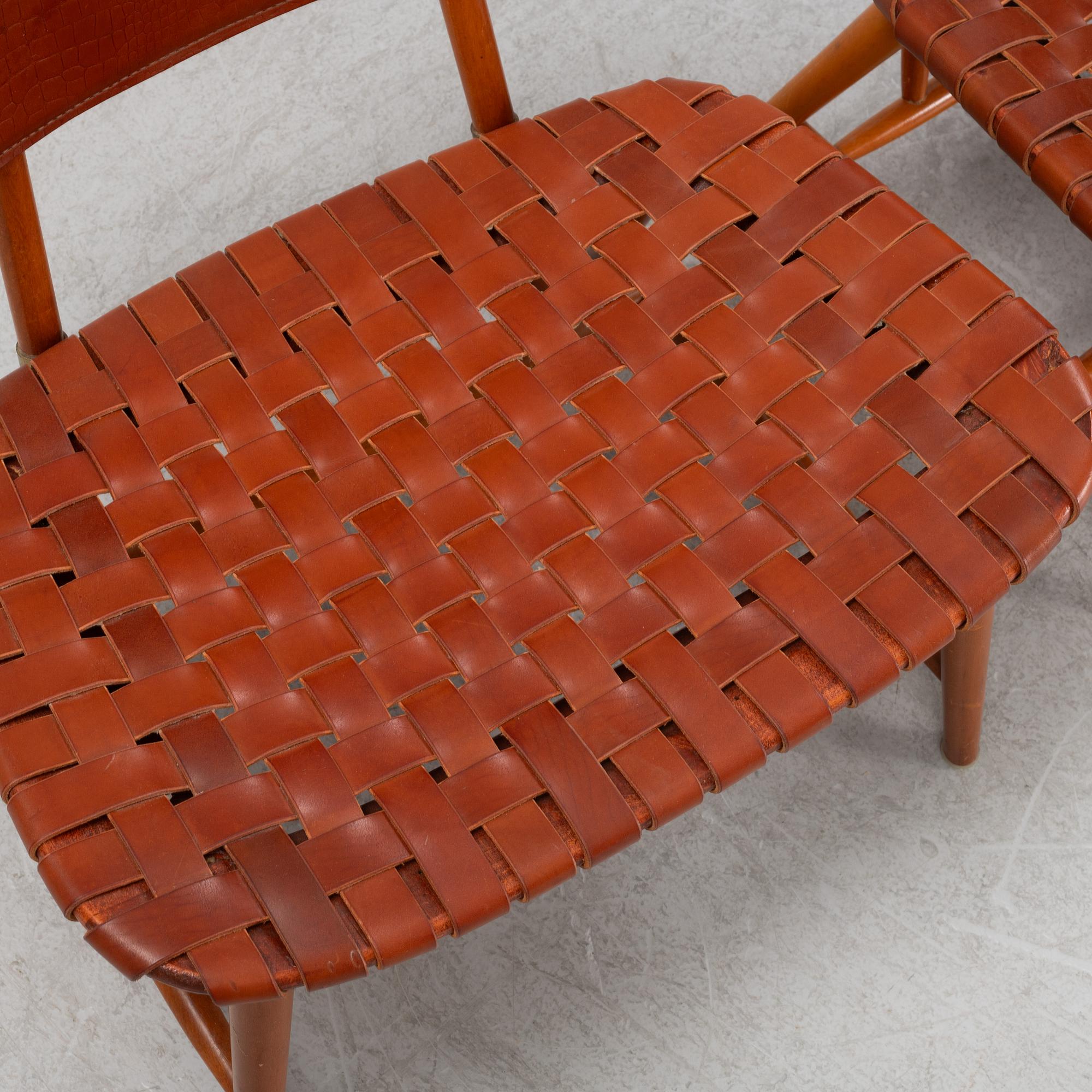 Alf Svensson, fåtöljer ett par, "TeVe", Bra Bohag, Studio Ljungs Industrier 1950-tal.