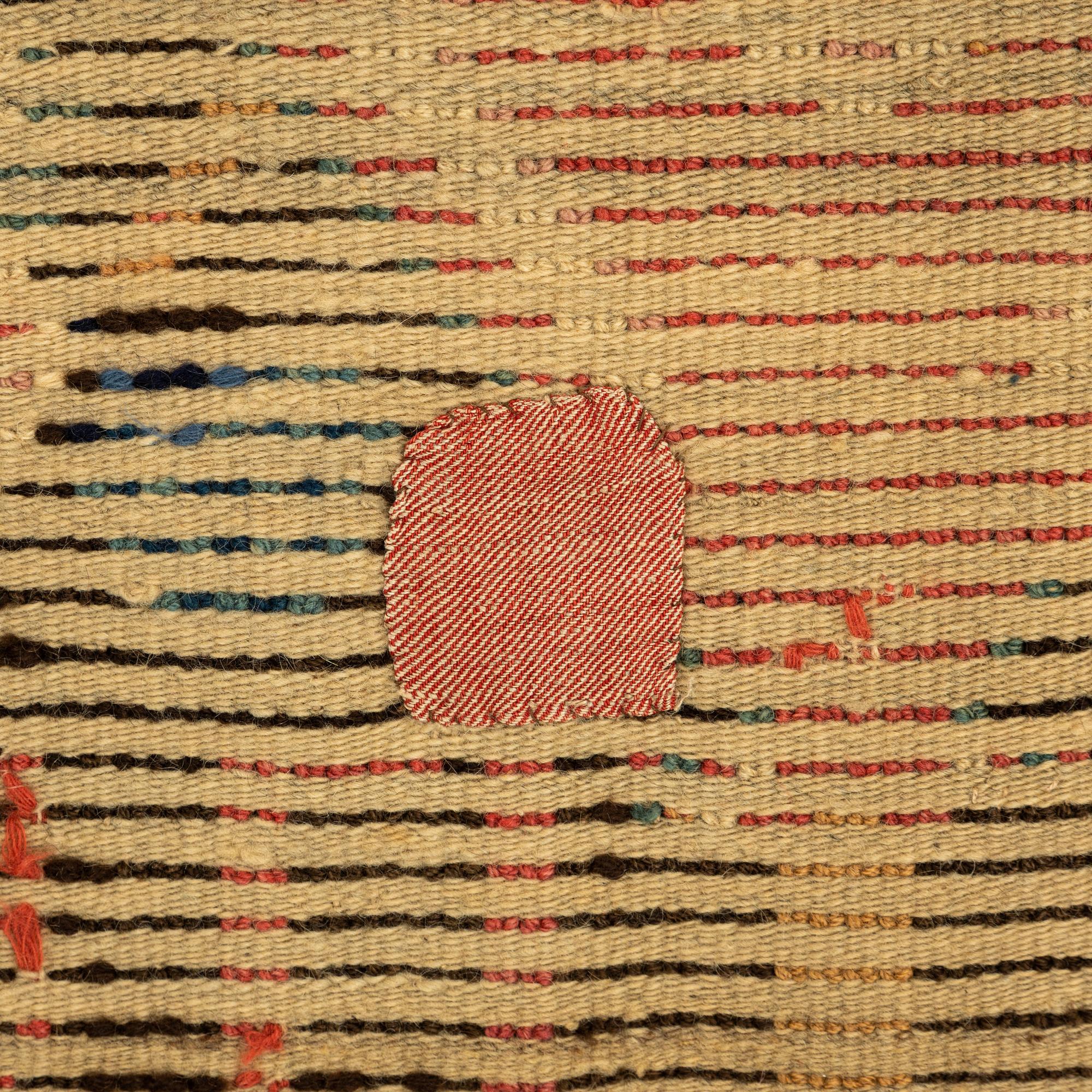 A bed cover, knotted pile, ca 182,5 x 138 cm, Sweden - Finland, dated 1787.