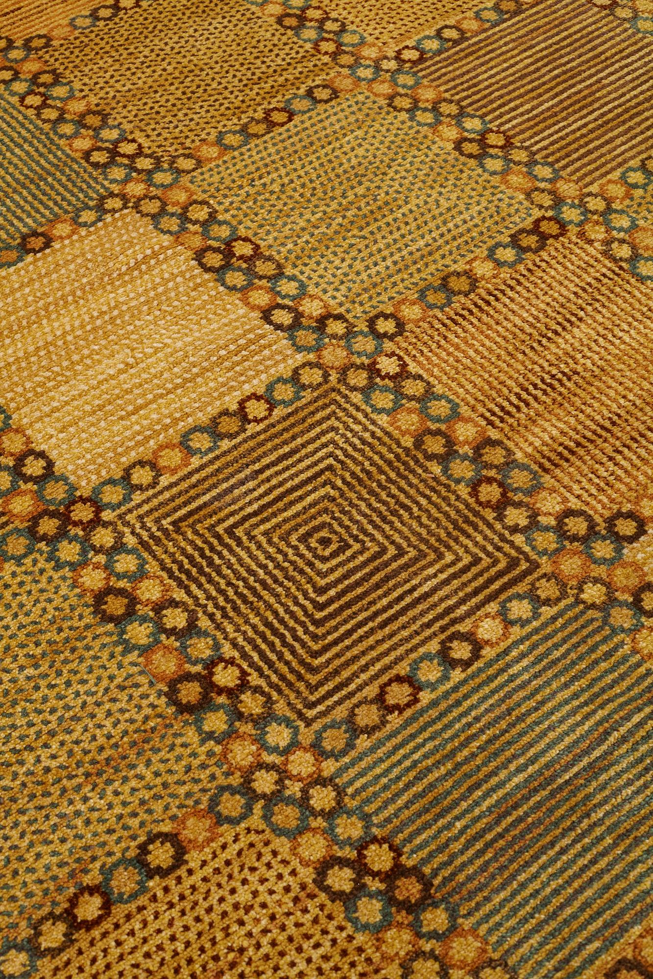 Barbro Nilsson, MATTO, "Gulingen", knotted pile, ca 219,5 x 145 cm, signed AB MMF BN.