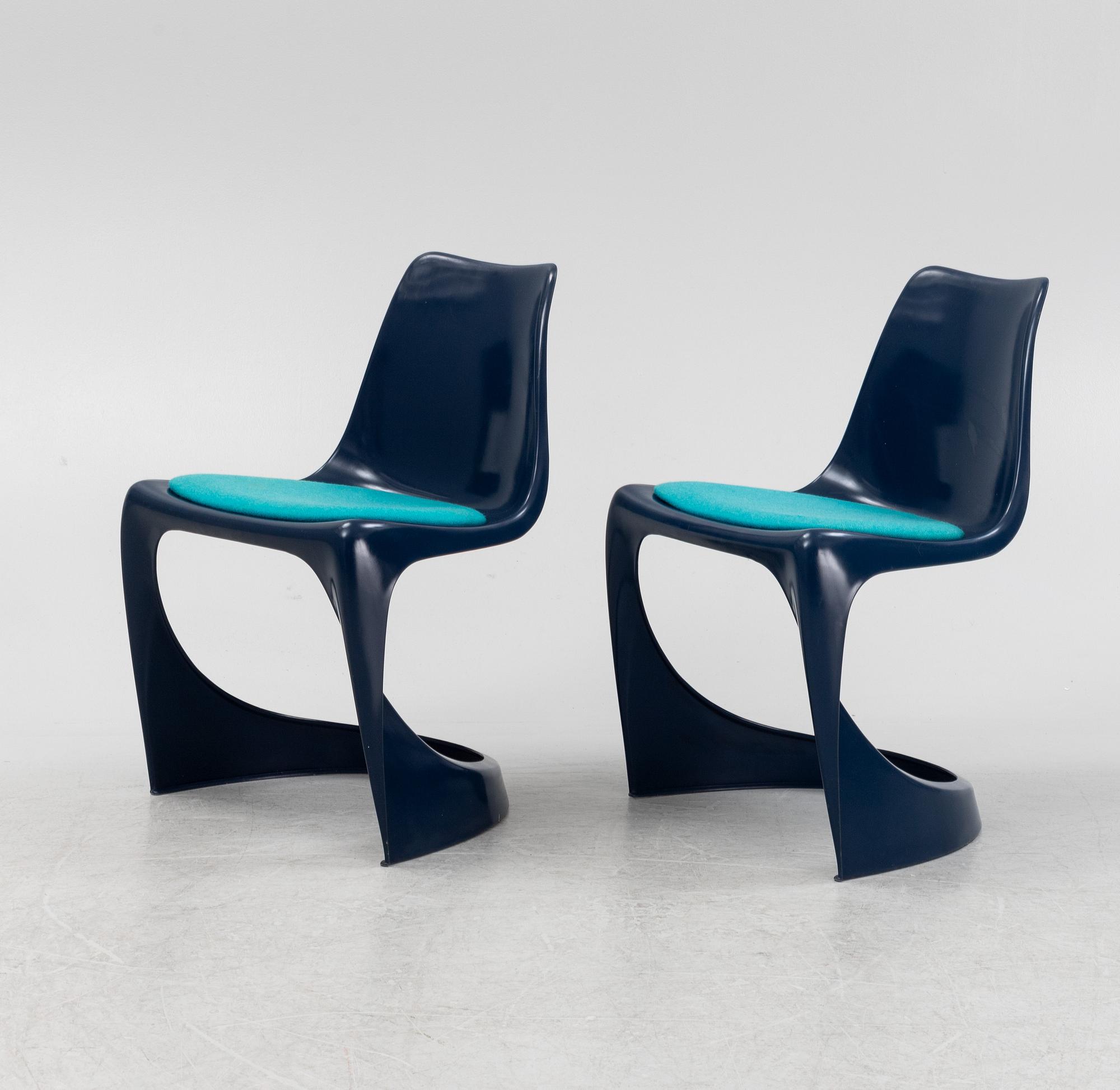 Steen Østergaard, a set of 6 '291' chairs, Denmark 1960's.