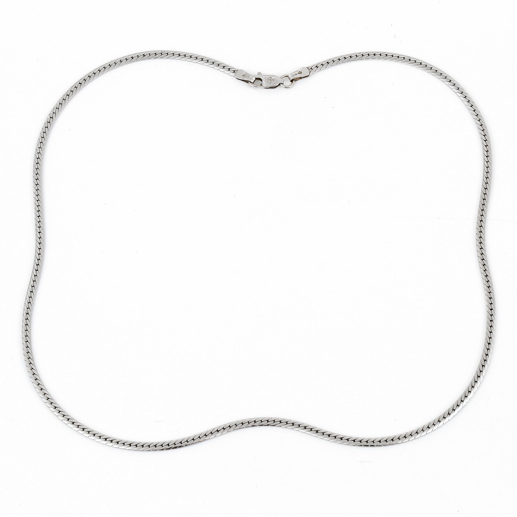 KEDJA, 18K vitguld, Balestra, Italien.