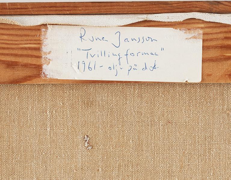 RUNE JANSSON, olja på duk signerad och daterad 61.