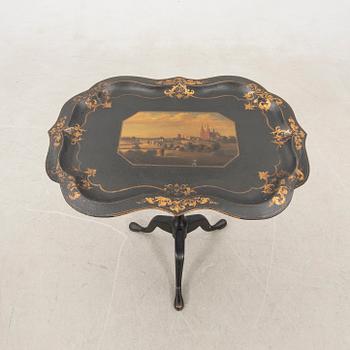 Folding table, late 19th century.