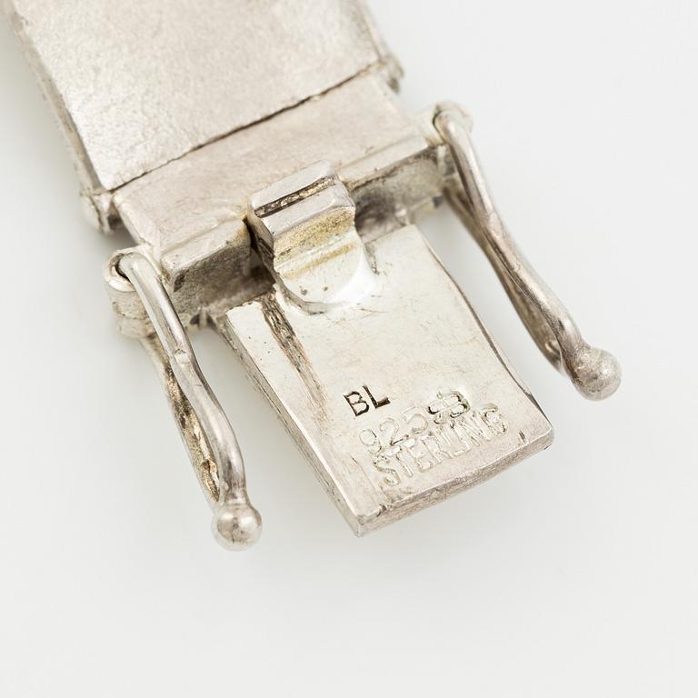 Bracelet silver and gilded silver.