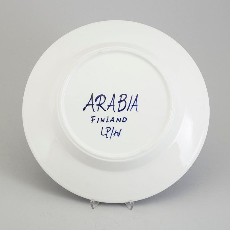 ULLA PROCOPÉ, charger, porcelain, 'Valencia, Arabia, Finland, second half of the 20th century.