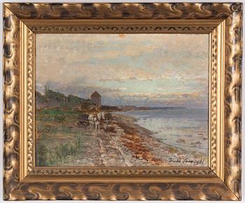 Victor Forssell, Vy mot Kruttornet, Visby från norr.