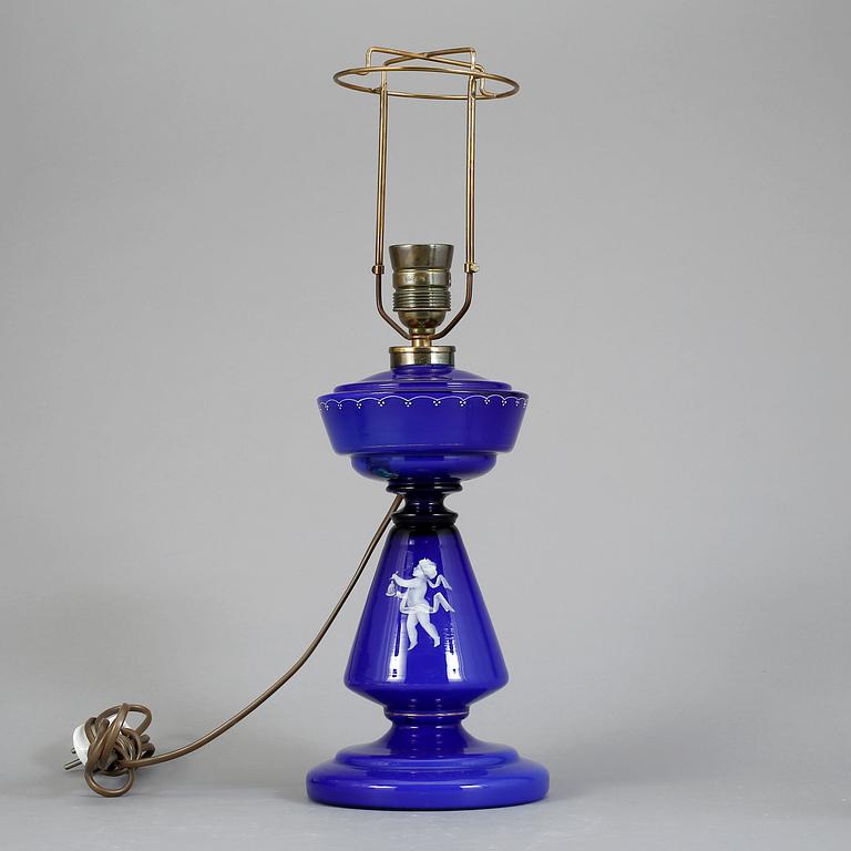 BORDSLAMPA, glas. 1900-talets början.
