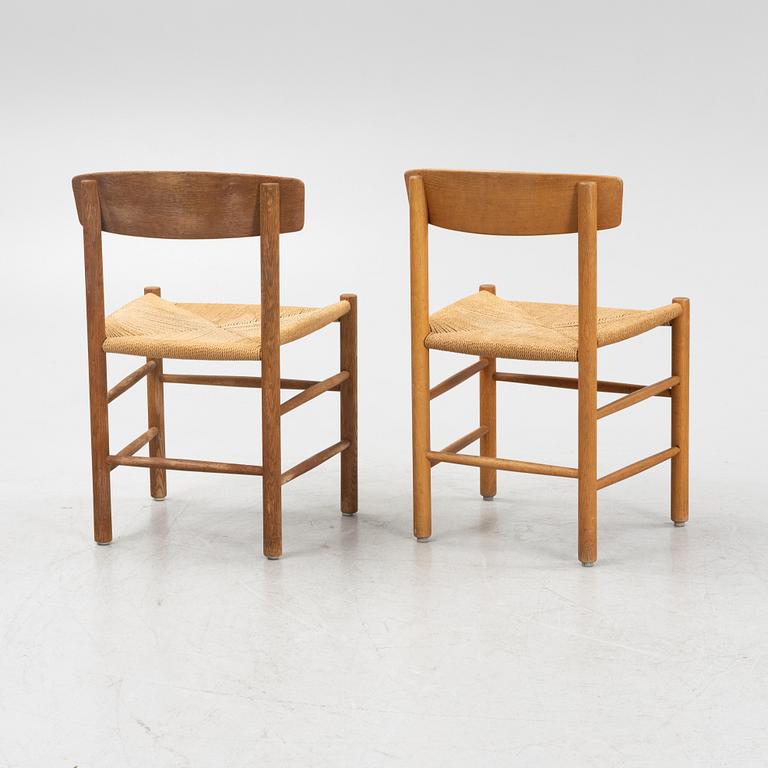 Børge Mogensen, stolar, 8 st, "J39", FDB Møbler, Danmark.