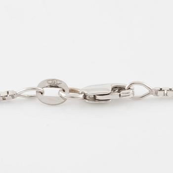 Collier 18K vitguld med briljantslipad diamant 0.40 ct.