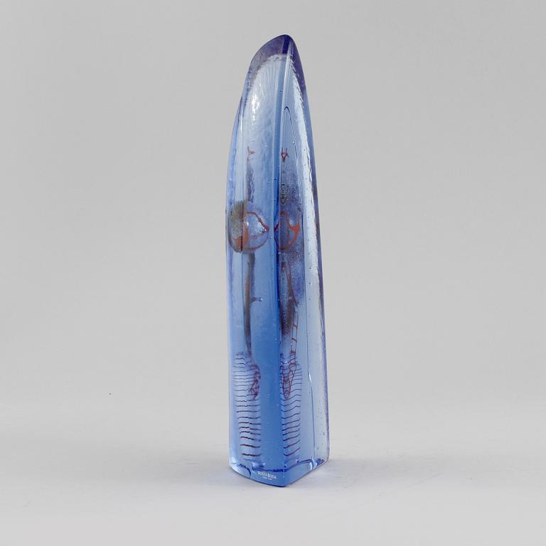 OBJEKT, glas, Bertil Vallien, Kosta Boda, sent 1900-tal.