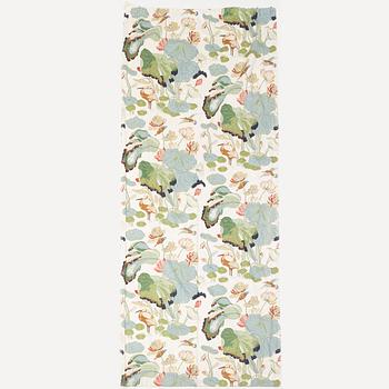 Four cotton curtains 'Nympheus', GP & J Baker, England.