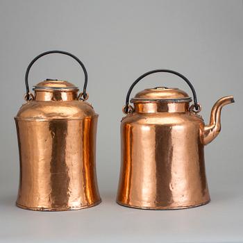 KOPPARKANNOR, 2 st, 1800-tal.