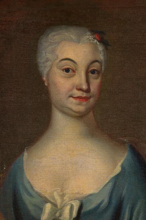 JOHAN HENRIK SCHEFFEL, hans krets, olja på duk.