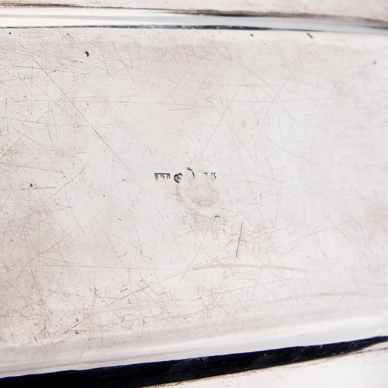 GELÉSKÅLAR, ETT PAR, silver. Anders Lundqvist, Stockholm 1817.