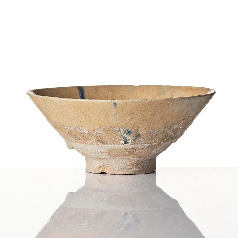Skål, lergods, Keshan, Persien, omkring 1200 e.Kr.