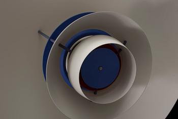 A Poul Henningsen PH5 ceiling light for Louis Poulsen, Denmark. Height ca 25 cm.