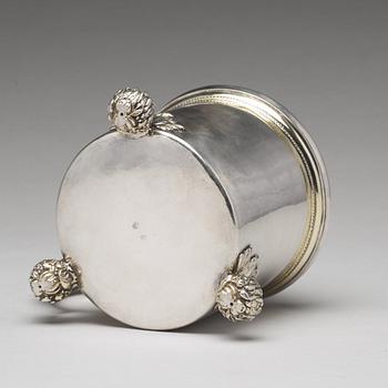 Michel Beck, dryckeskanna, silver, Stockholm (verksam -1630-1673). Barock.