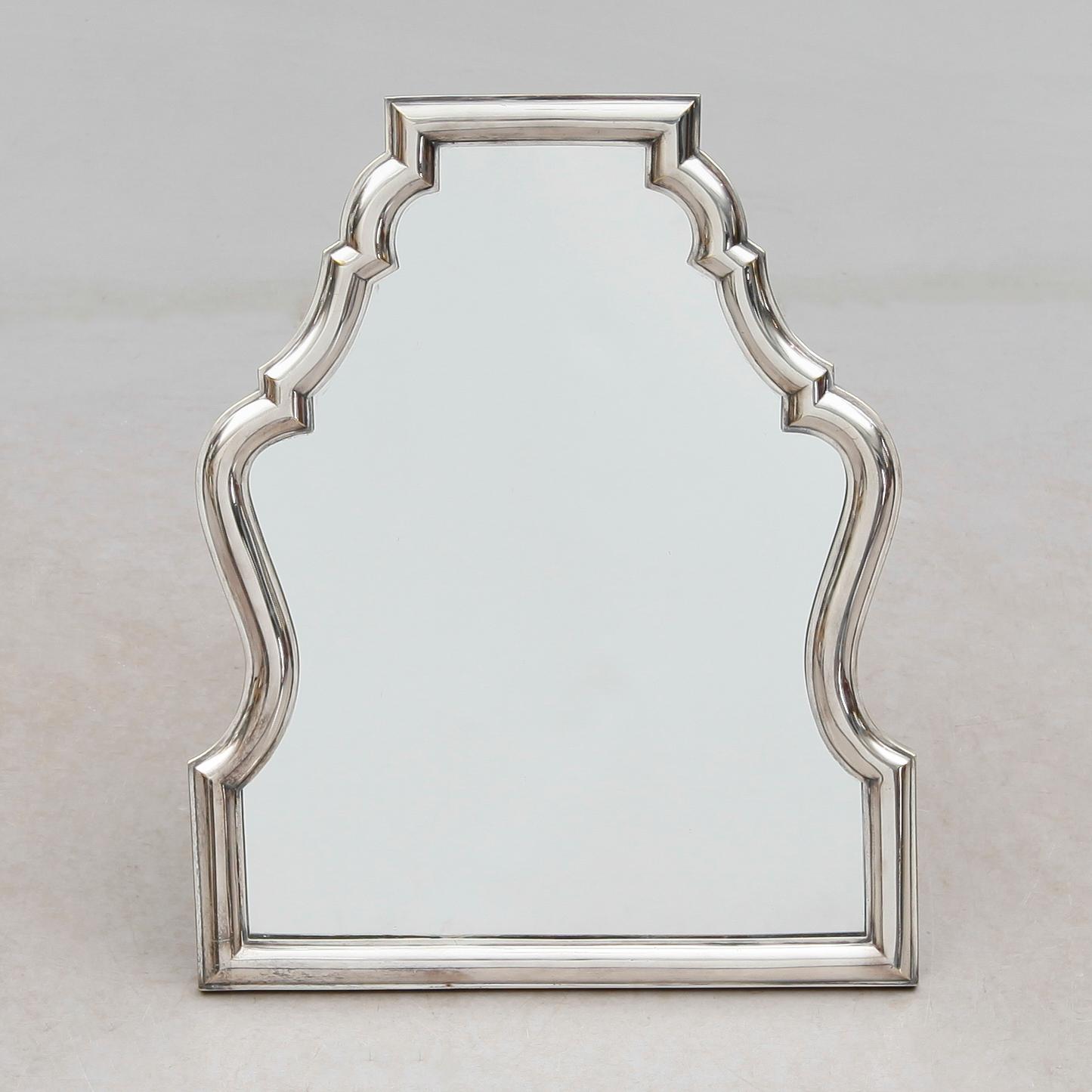 BORDSSPEGEL, nysilver, barockstil, 1900-talets första hälft.