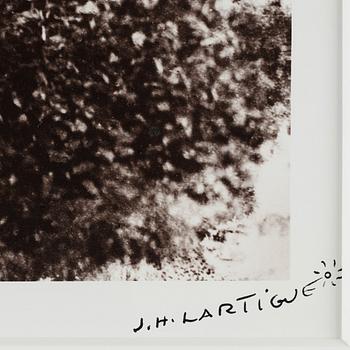 Jacques-Henri Lartigue, photograph signed.