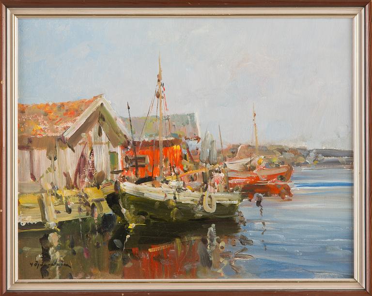 Hugo Öfverström, Satamanäkymä.